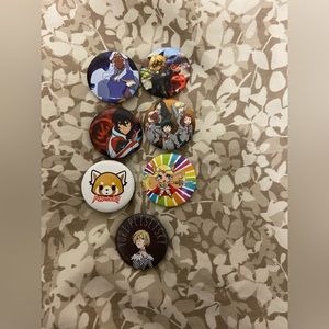 Assorted Pin Lot (Voltron, She-Ra, MLB, MHA, Yurio, Aggretsuko)